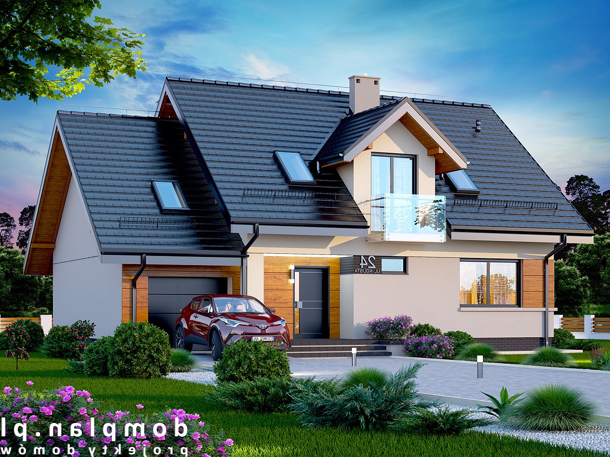 budowa domu TORINA (Odbicie lustrzane) - New-House