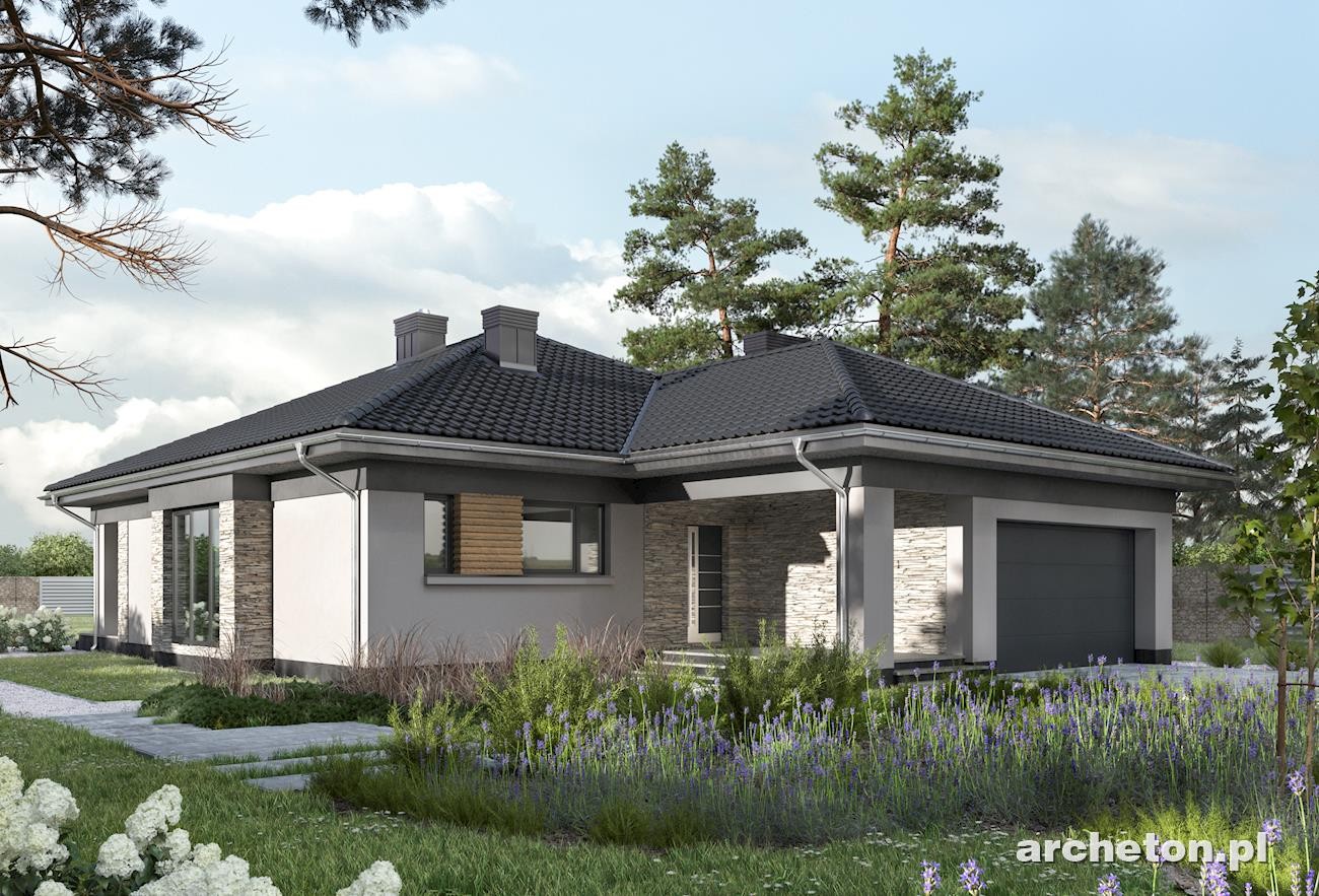 budowa domu Koniczynka G2 (odbicie lustrzane) - New-House