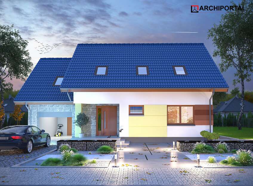 budowa domu Ajaks Modern (odbicie lustrzane) - New-House