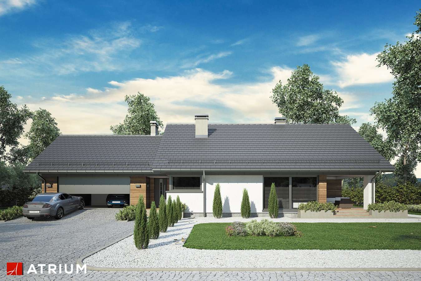 budowa domu Kos Mini odbicie lustrzane - New-House
