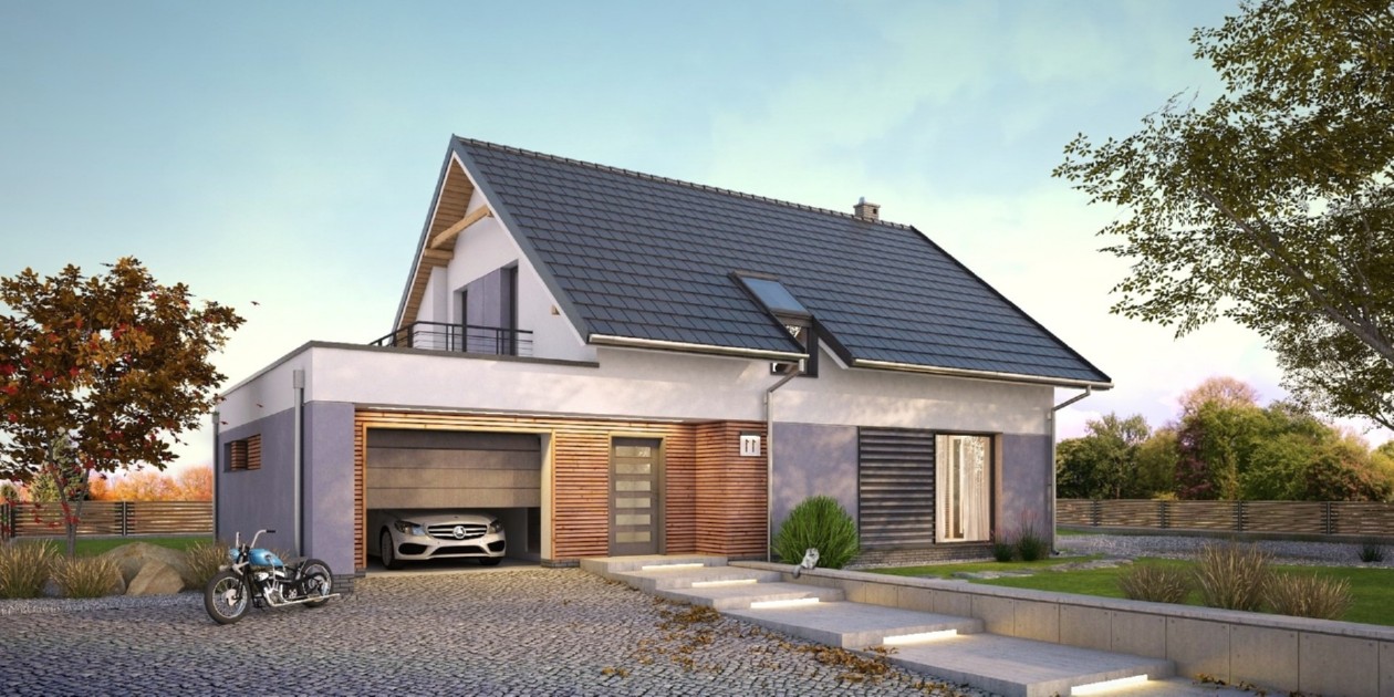 budowa domu Diligens I G1 (Odbicie lustrzane) - New-House
