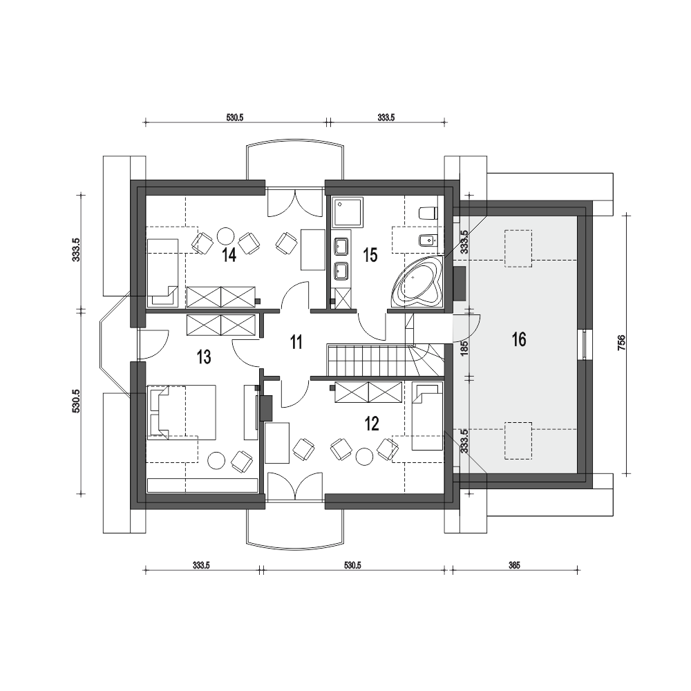 Dom Dla Ciebie 4 z garażem 1-st. [A] - miniatura 9