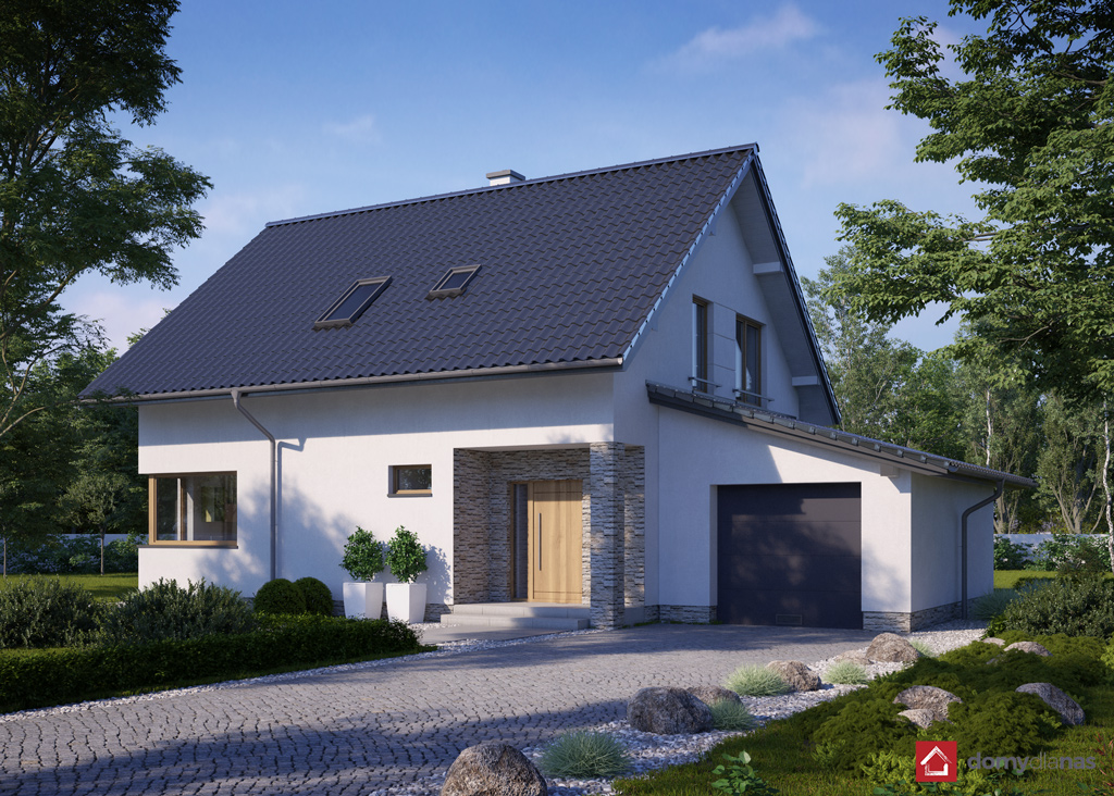budowa domu N12-G1 (odbicie lustrzane) - New-House