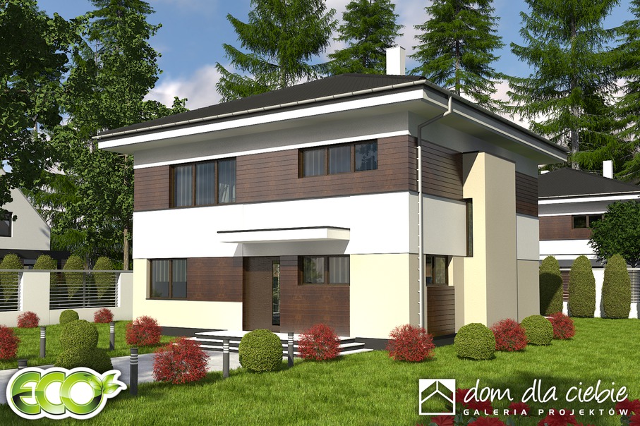 budowa domu Tamara bez garażu [B] (odbicie lustrzane) - New-House