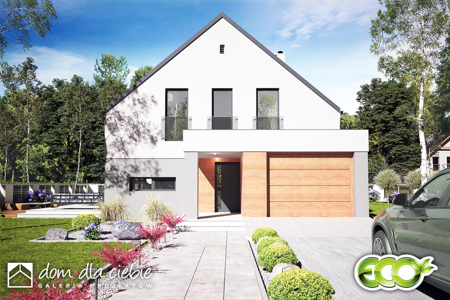 budowa domu Nowalia Mode z garażem 1-st. [A] - New-House