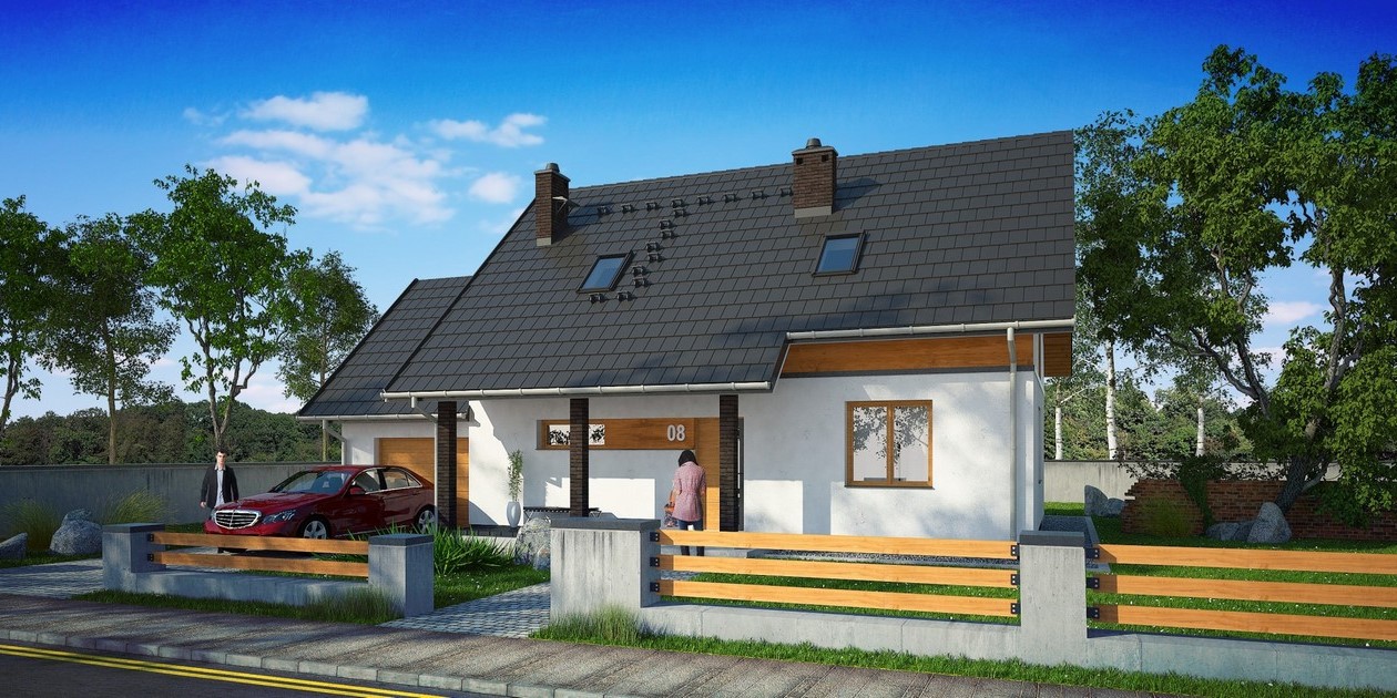 budowa domu Familiaris III G1 (Odbicie lustrzane) - New-House