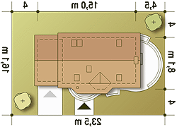 Agatka II styl z garażem 1-st. [A] (odbicie lustrzane) - miniatura 10