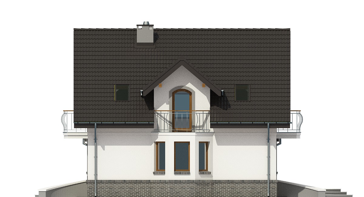 Dom Dla Ciebie 4 z garażem 2-st. [A1] (odbicie lustrzane) - miniatura 4