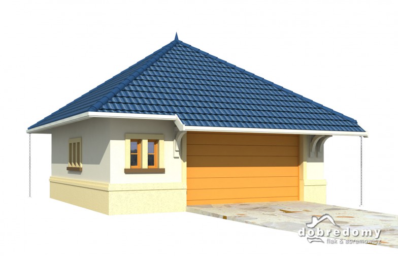 budowa domu Garaż G2 odbicie lustrzane- New-House