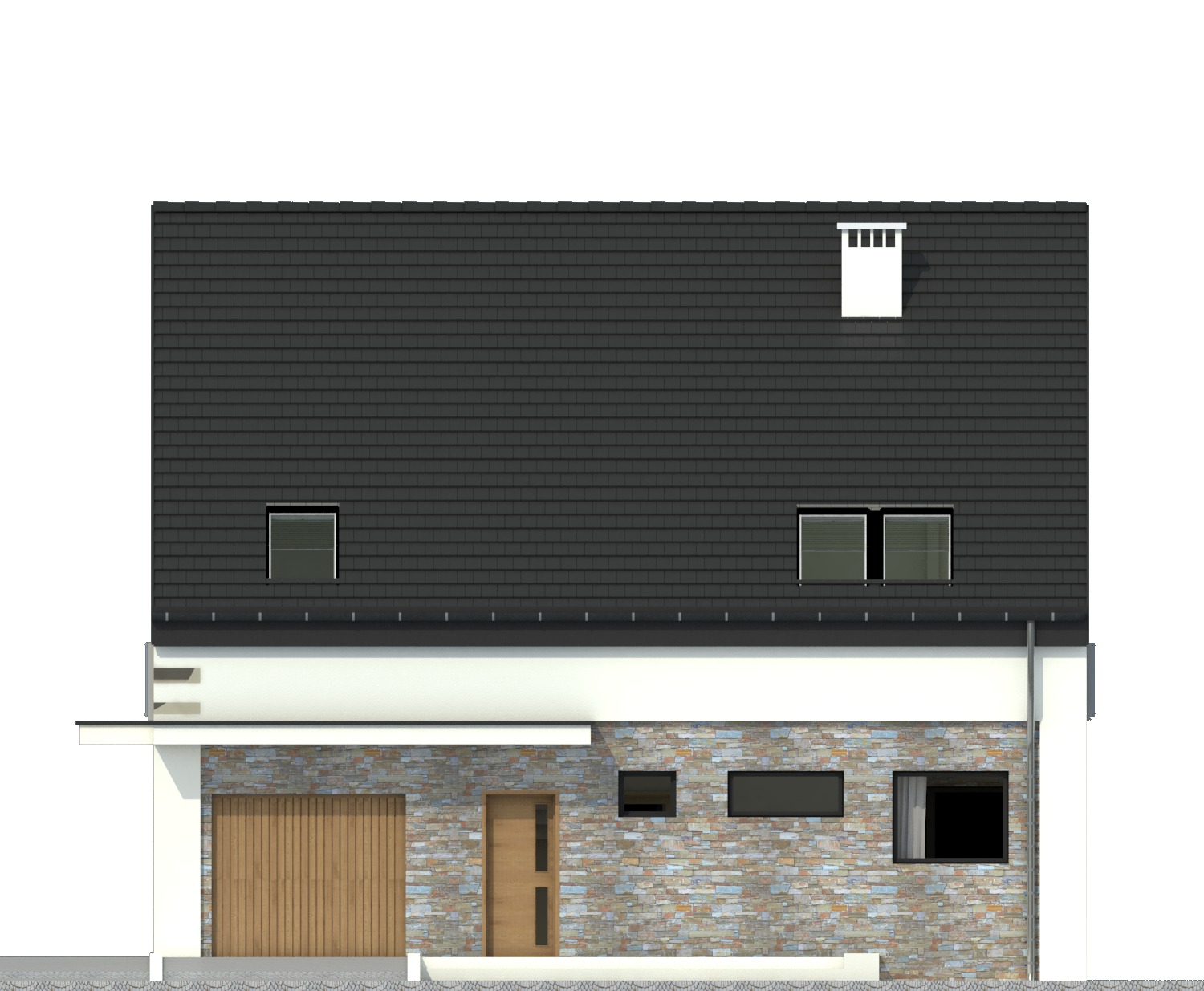 Bernikla z garażem 1-st. [A] (odbicie lustrzane) - miniatura 2