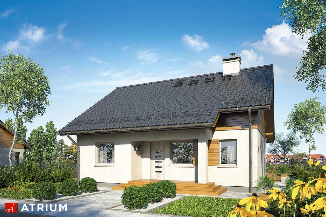 budowa domu Remik V (odbicie lustrzane) - New-House