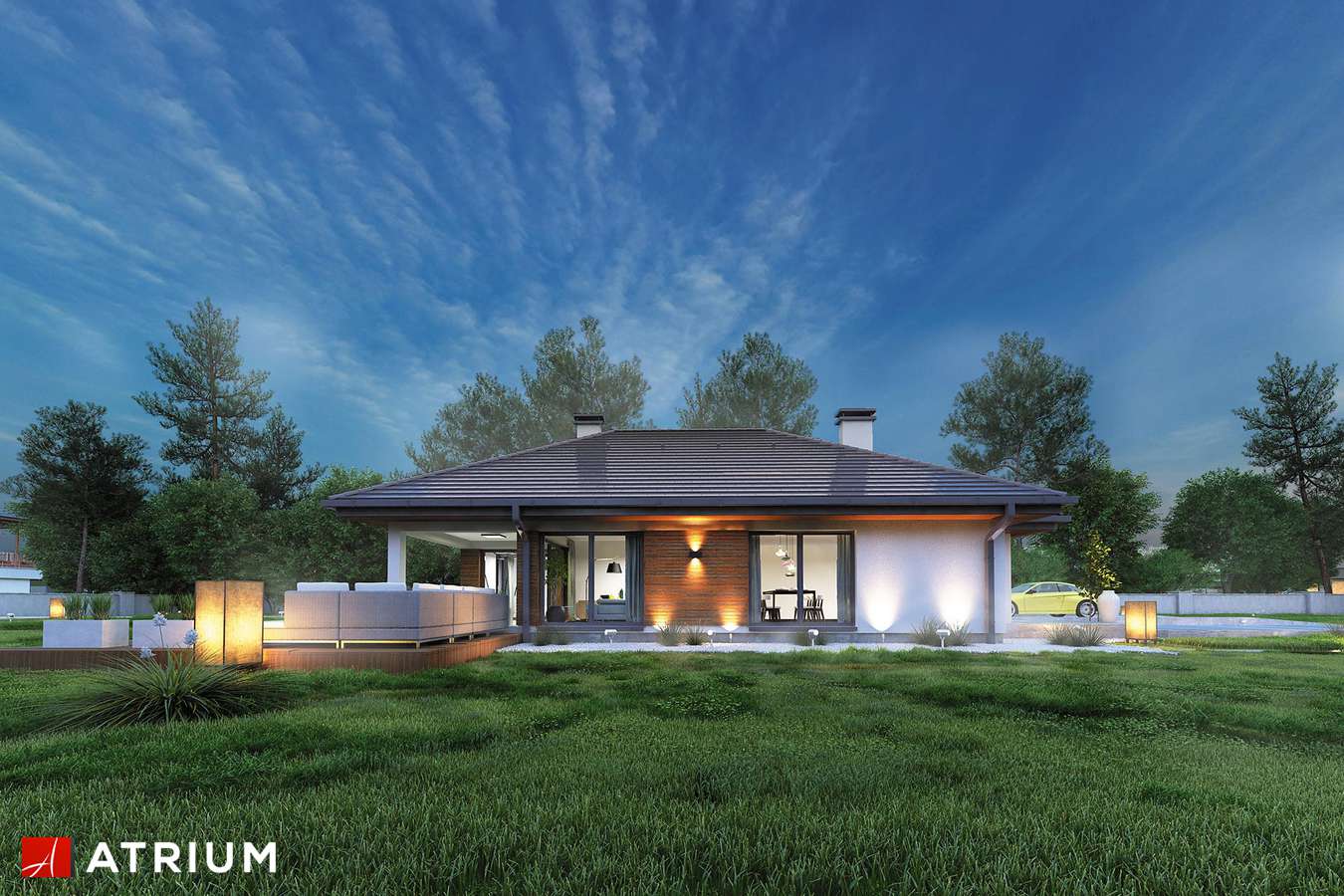 budowa domu Sfinks VI odbicie lustrzane - New-House