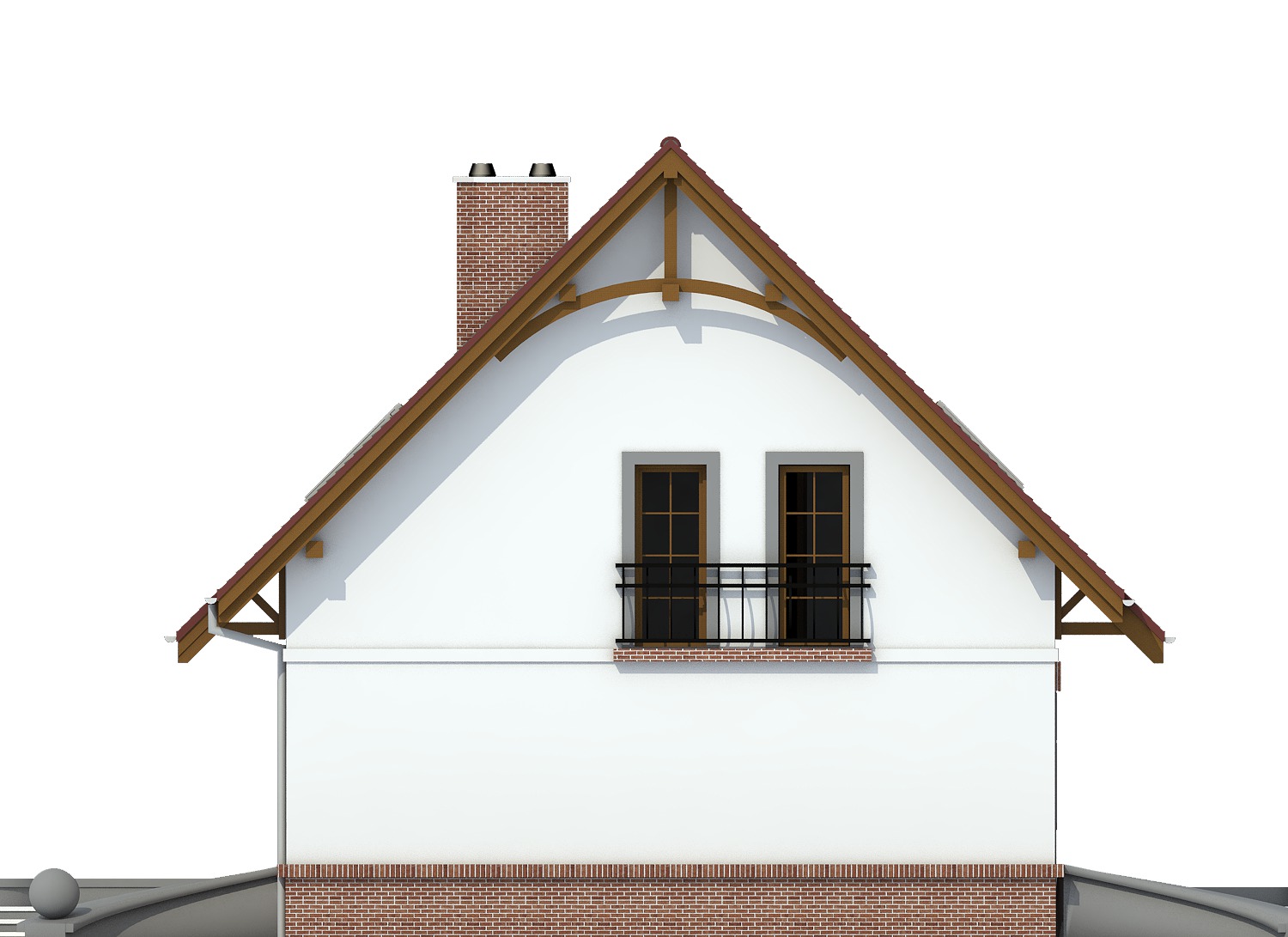 Sosnówka II bez garażu [B] (odbicie lustrzane) - miniatura 3