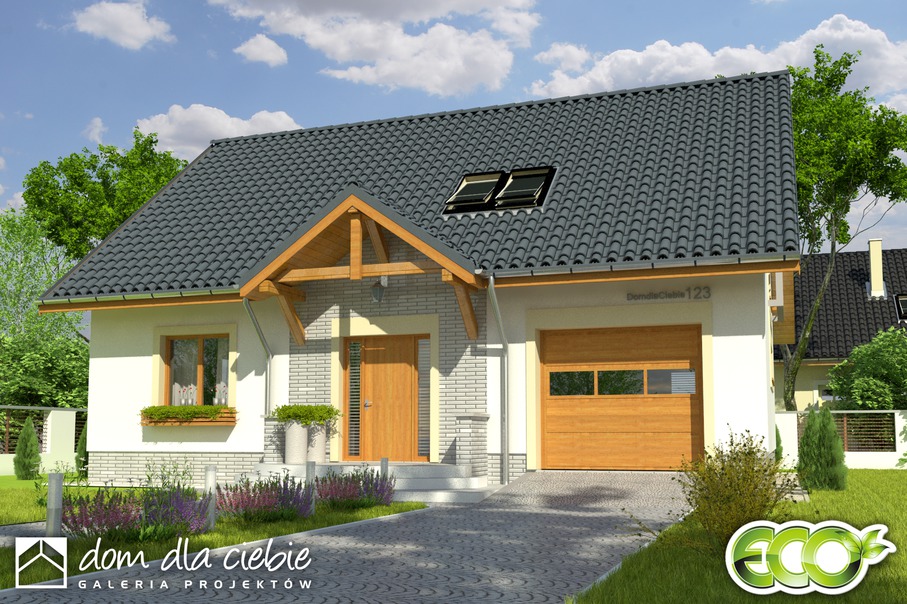 budowa domu Inka III z garażem 1-st. [A] - New-House