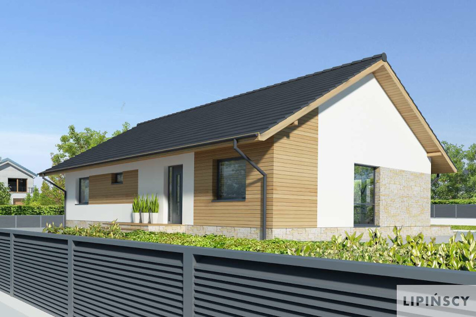 Budowa domu Arosa II DCB115a (odbicie lustrzane) z New-House