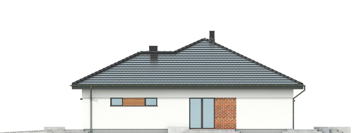 Kalcyt z garażem 1-st. [A] (odbicie lustrzane) - miniatura 3