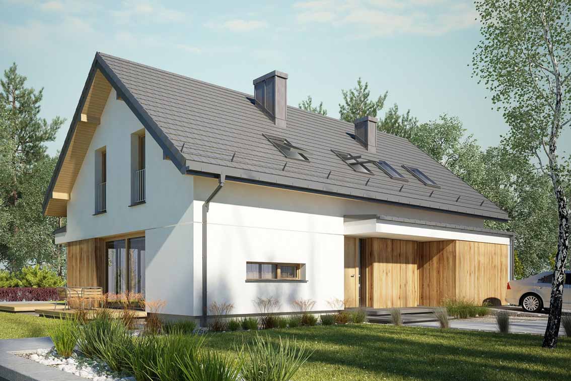 budowa domu Dla Aktywnych 1 (odbicie lustrzane) - New-House