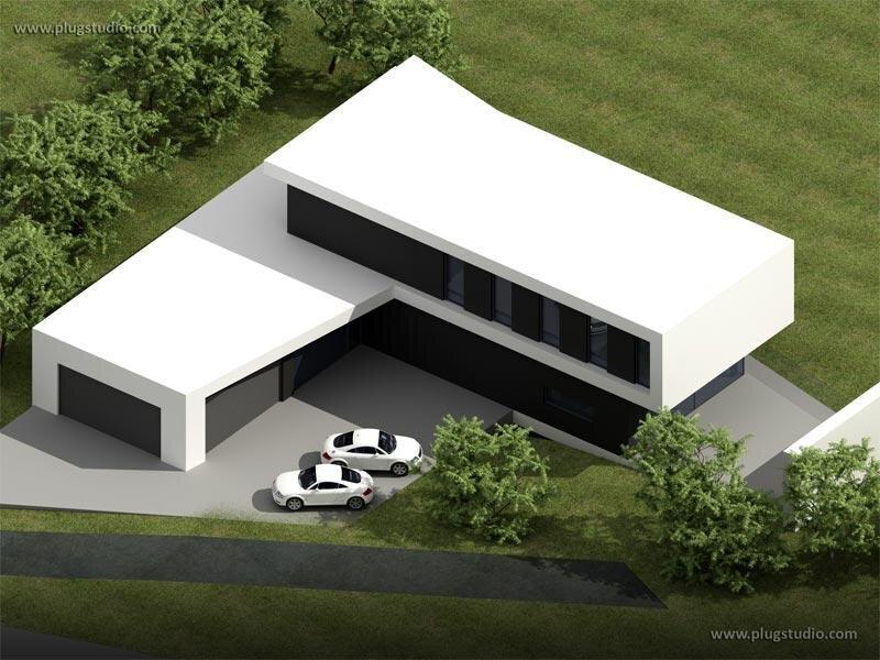 VIP-HOUSE B1 NOWOCZESNY PROJEKT REZYDENCJI PŁASKI DACH - miniatura 4