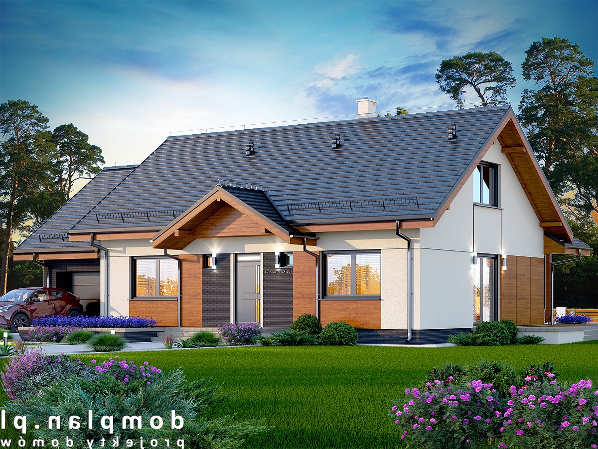 budowa domu SARATOGA 1M (Odbicie lustrzane) - New-House