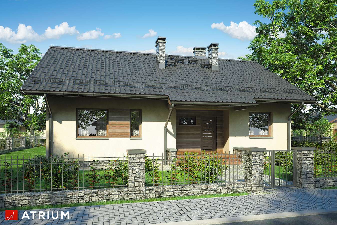 budowa domu Neo IV odbicie lustrzane - New-House