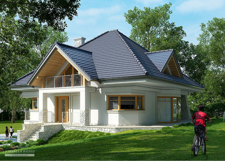Budowa domu LK&1042 (odbicie lustrzane) z New-House