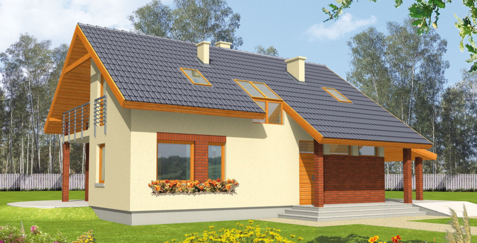 budowa domu Cyntia (z wiatą) - New-House