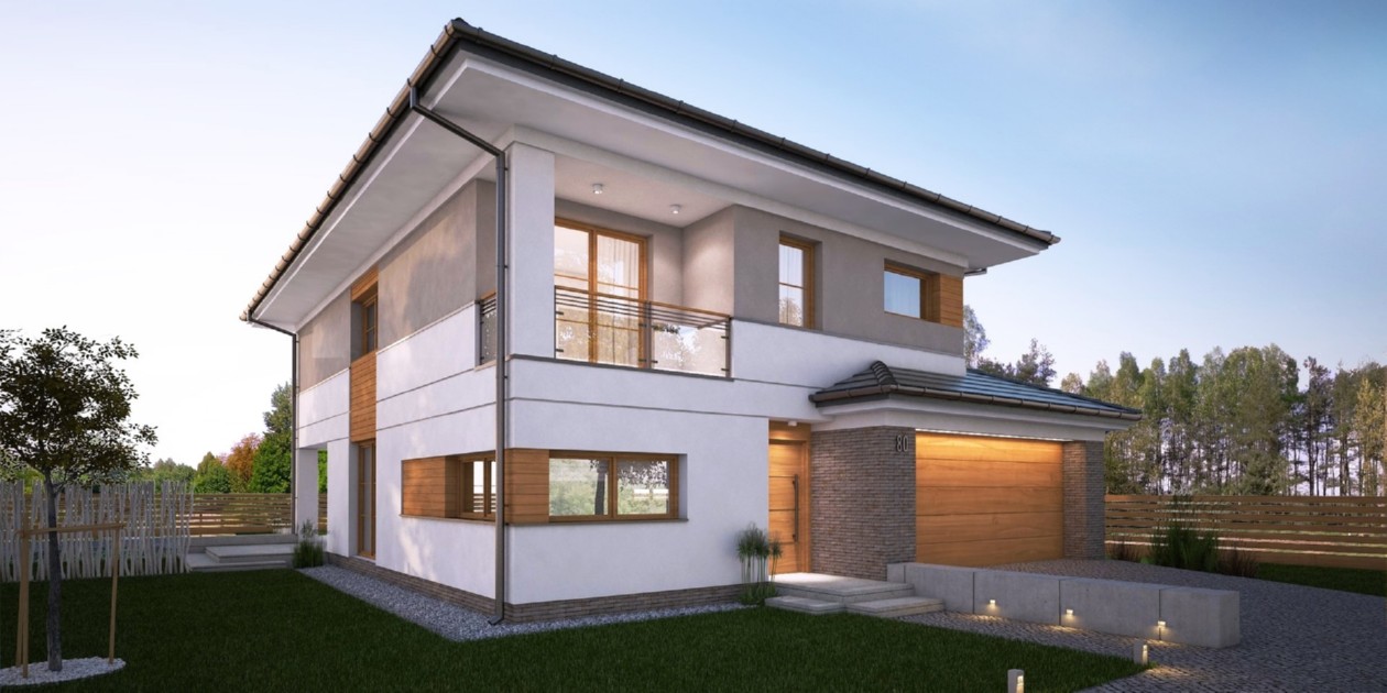 budowa domu Idealis I PG2 (Odbicie lustrzane) - New-House