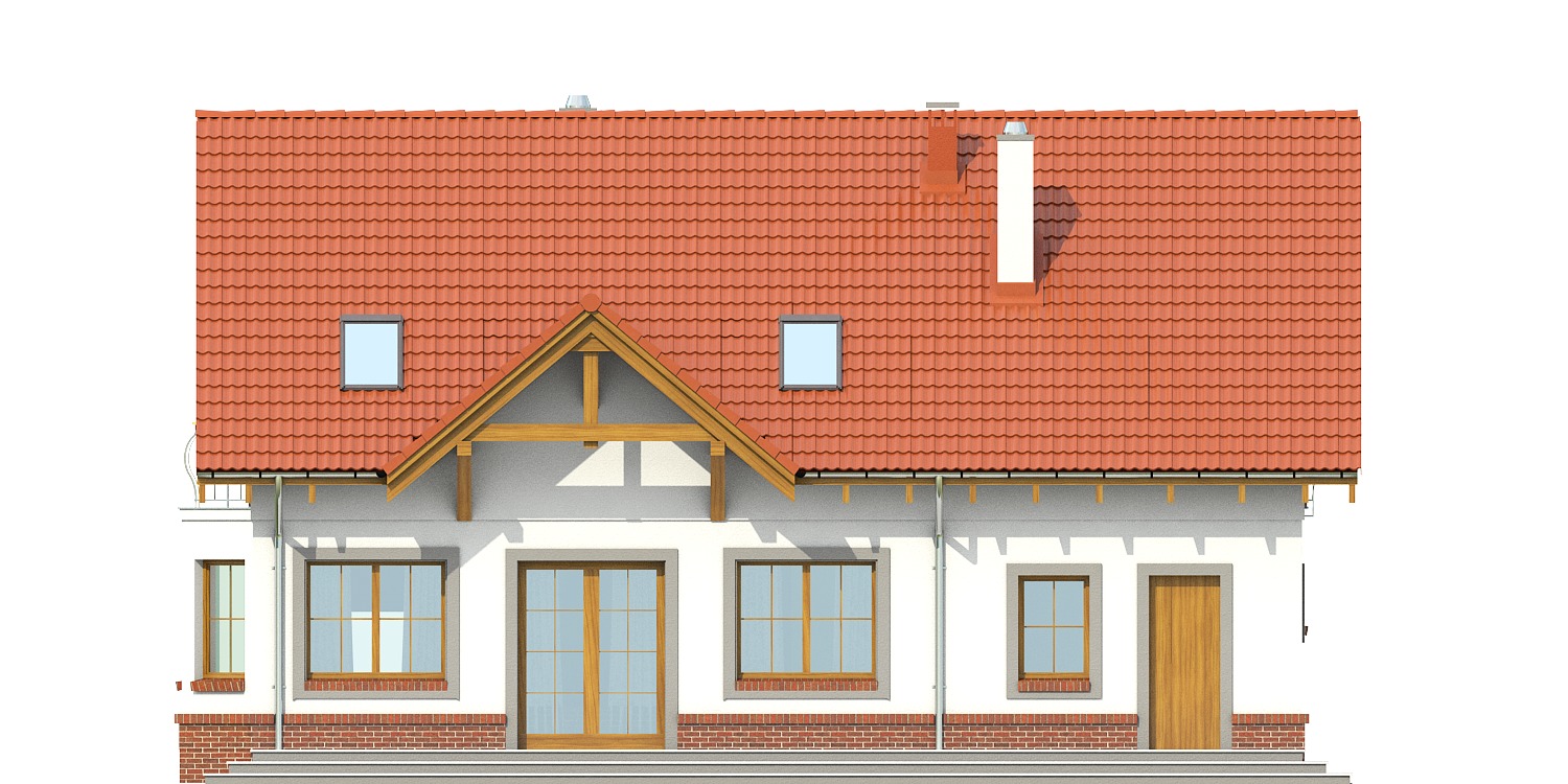 Zgrabna z garażem 1-st. [A] (odbicie lustrzane) - miniatura 3