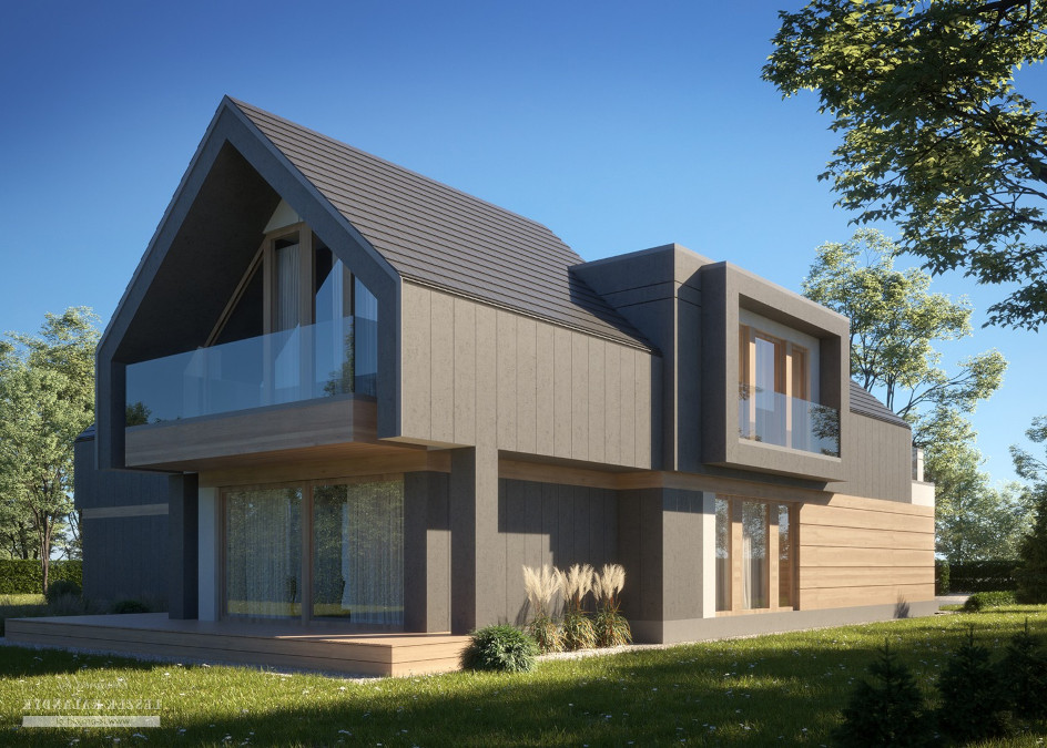 Budowa domu LK&1623 (odbicie lustrzane) z New-House