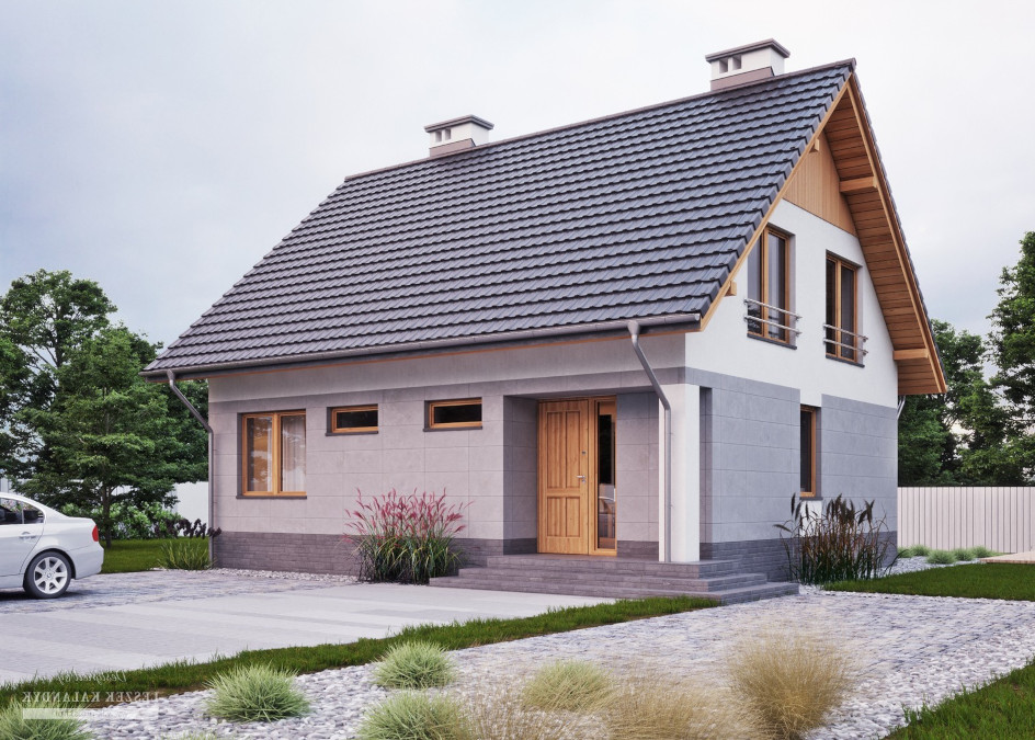 Budowa domu LK&583 (odbicie lustrzane) z New-House