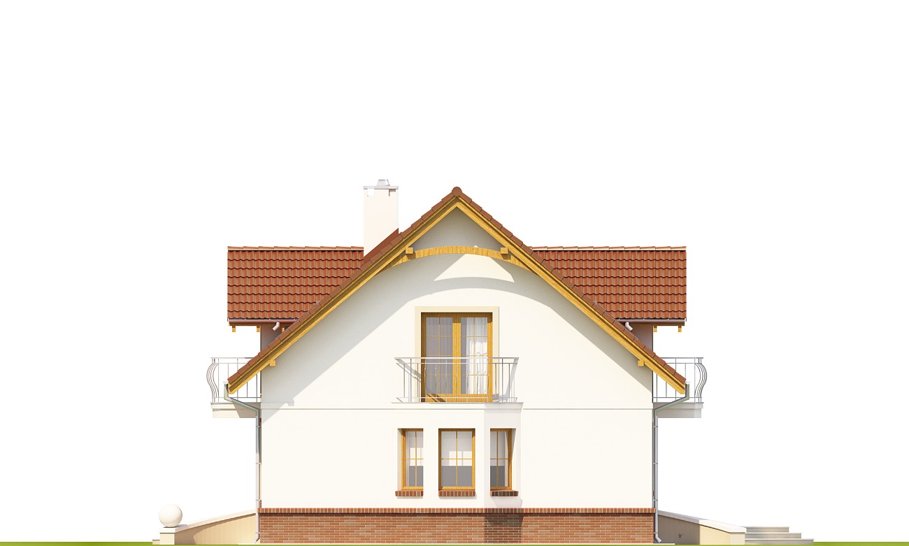 Dom dla Ciebie 1 w3 bez garażu [B] (odbicie lustrzane) - miniatura 3
