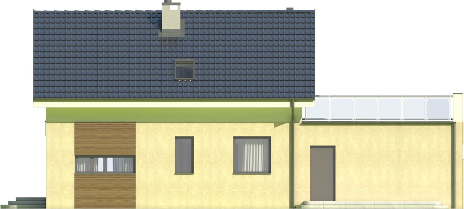 Eco 1 z garażem 2-st. [A1] (odbicie lustrzane) - miniatura 4