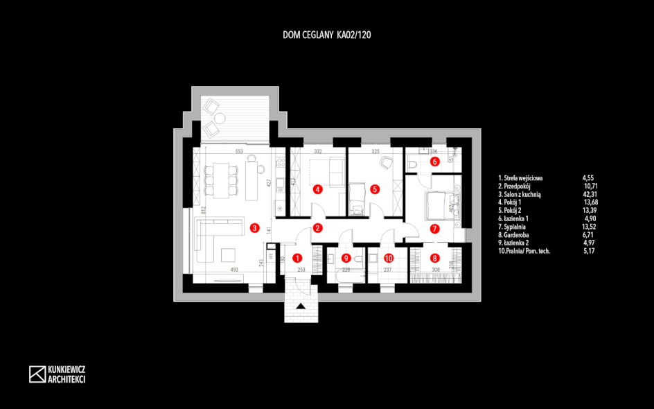 Dom ceglany KA02/120 - miniatura 3
