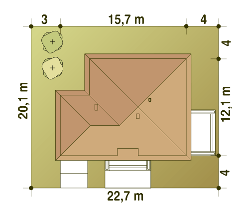 Kalandra II z garażem 1-st. [A] (odbicie lustrzane) - miniatura 9