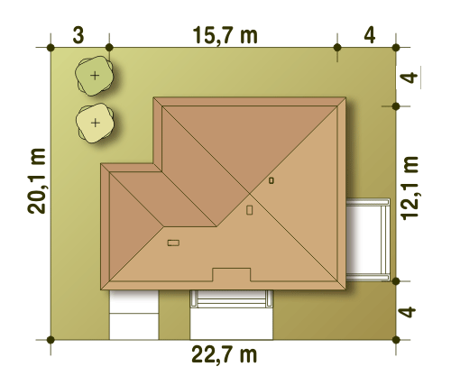 Kalandra z garażem 1-st. [A] (odbicie lustrzane) - miniatura 9