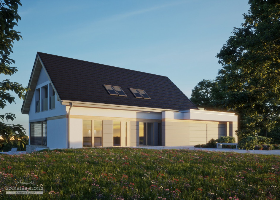 Budowa domu LK&1313 (odbicie lustrzane) z New-House