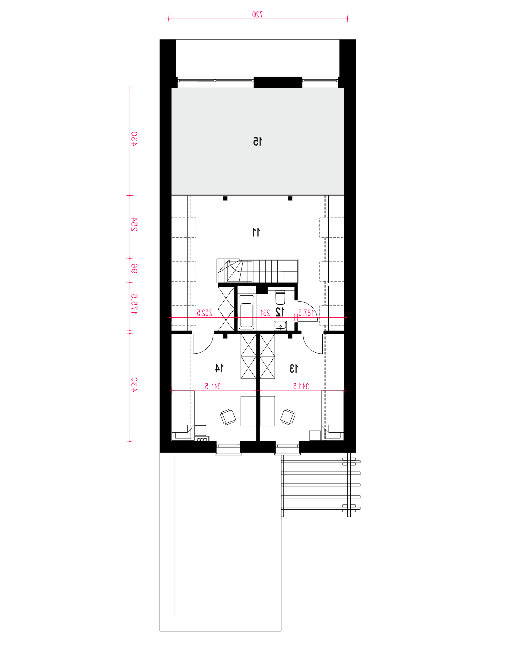 Wygodny z garażem 1-st. [A] (odbicie lustrzane) - miniatura 9