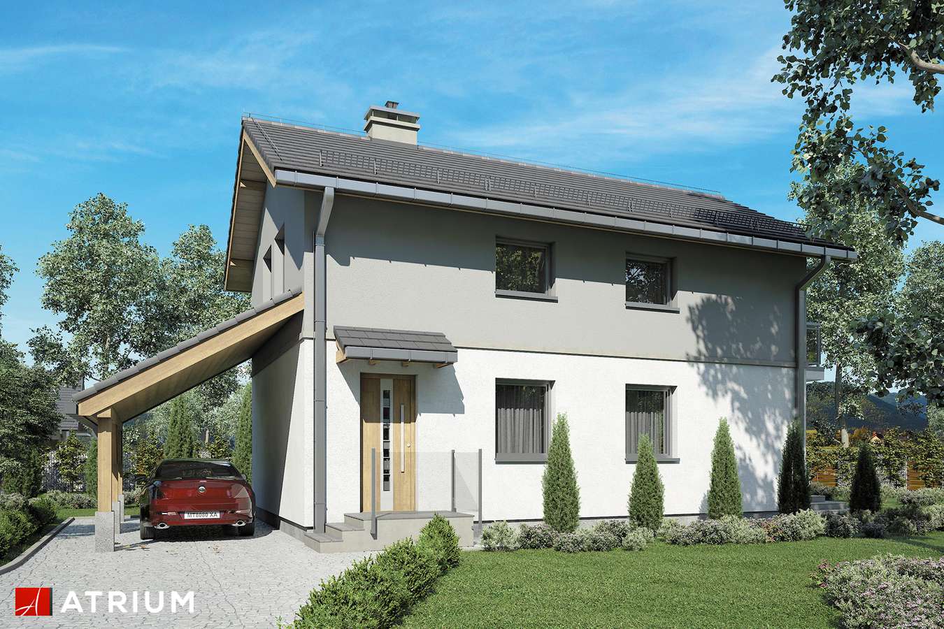 budowa domu Kamyczek IV (odbicie lustrzane) - New-House