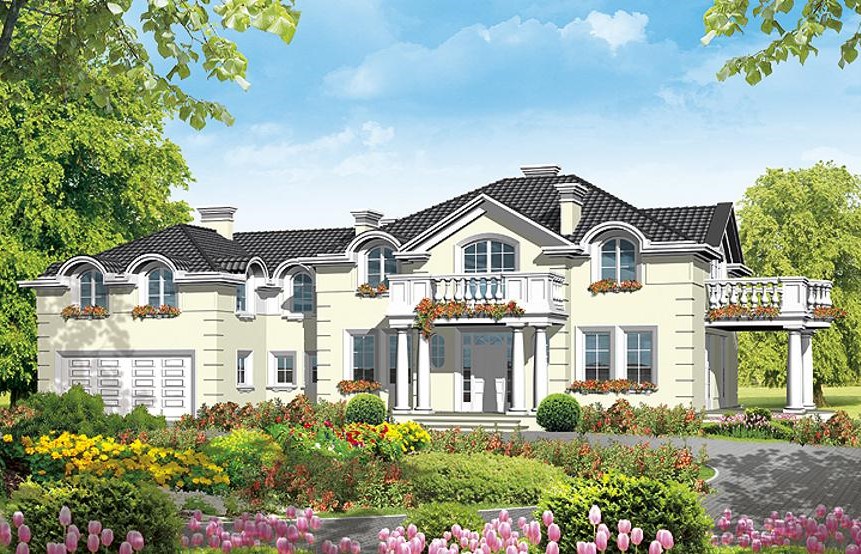 budowa domu Oleńka II z basenem (odbicie lustrzane) - New-House