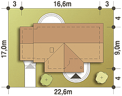 Skowronek styl z garażem 1-st. [A] (odbicie lustrzane) - miniatura 9