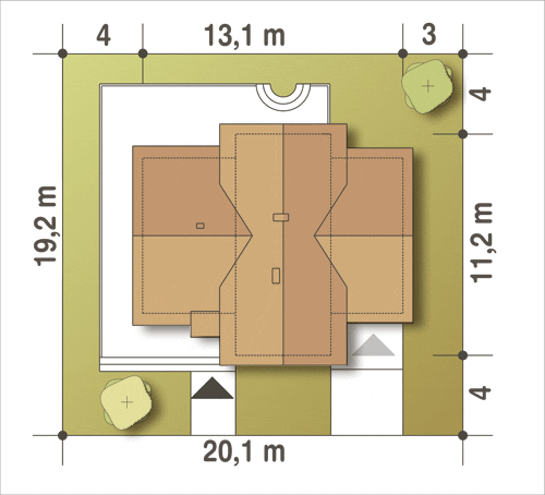 Artur III z garażem 1-st. [A] (odbicie lustrzane) - miniatura 10