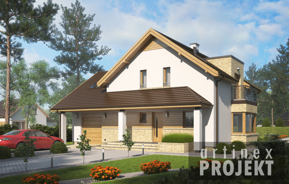 budowa domu- D156B (odbicie lustrzane)- New-House