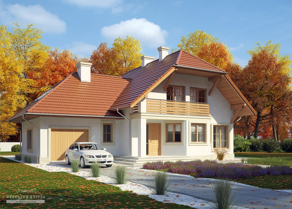 Budowa domu LK&495 (odbicie lustrzane) z New-House