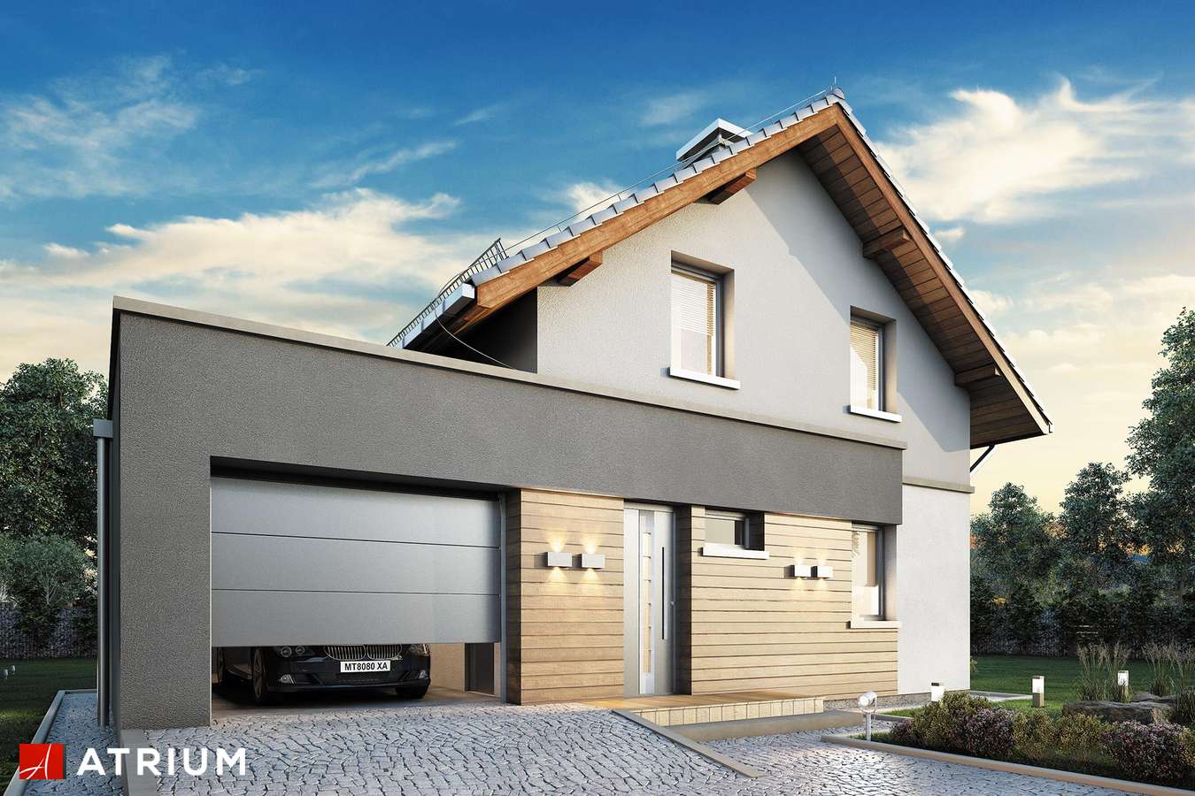 budowa domu Argos II odbicie lustrzane - New-House