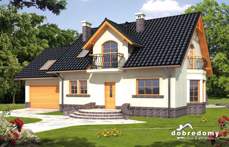 budowa domu Ambrozja II odbicie lustrzane - New-House