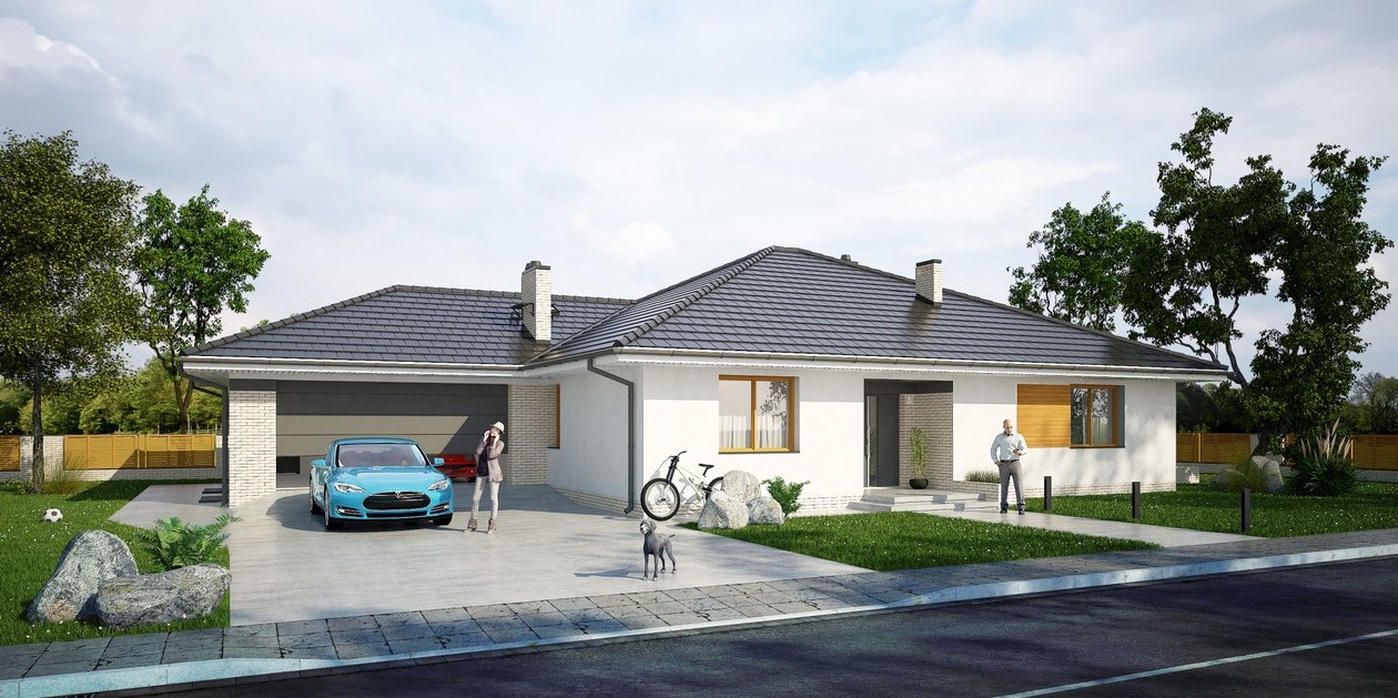 budowa domu Serus I PG2 (Odbicie lustrzane) - New-House