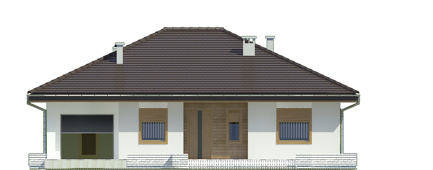 Jer z garażem 1-st. [A] (odbicie lustrzane) - miniatura 2