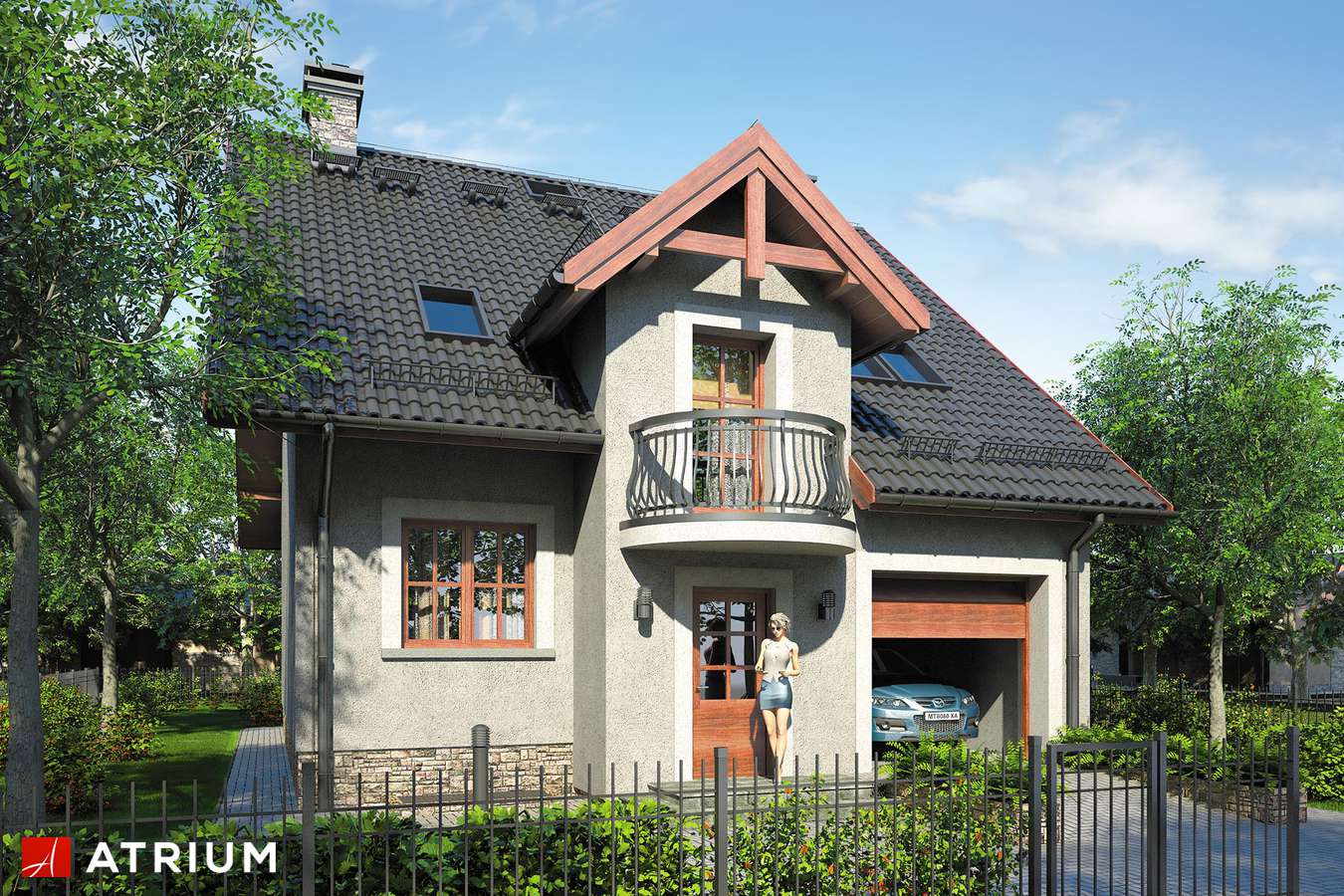 budowa domu Kanon IV (odbicie lustrzane) - New-House