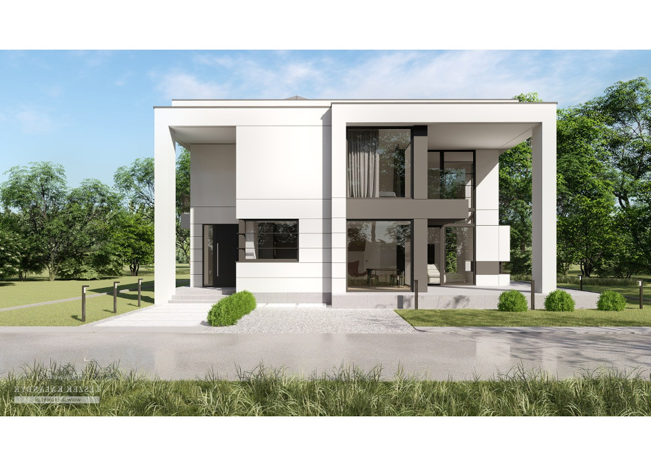 Budowa domu LK&1661 (odbicie lustrzane) z New-House