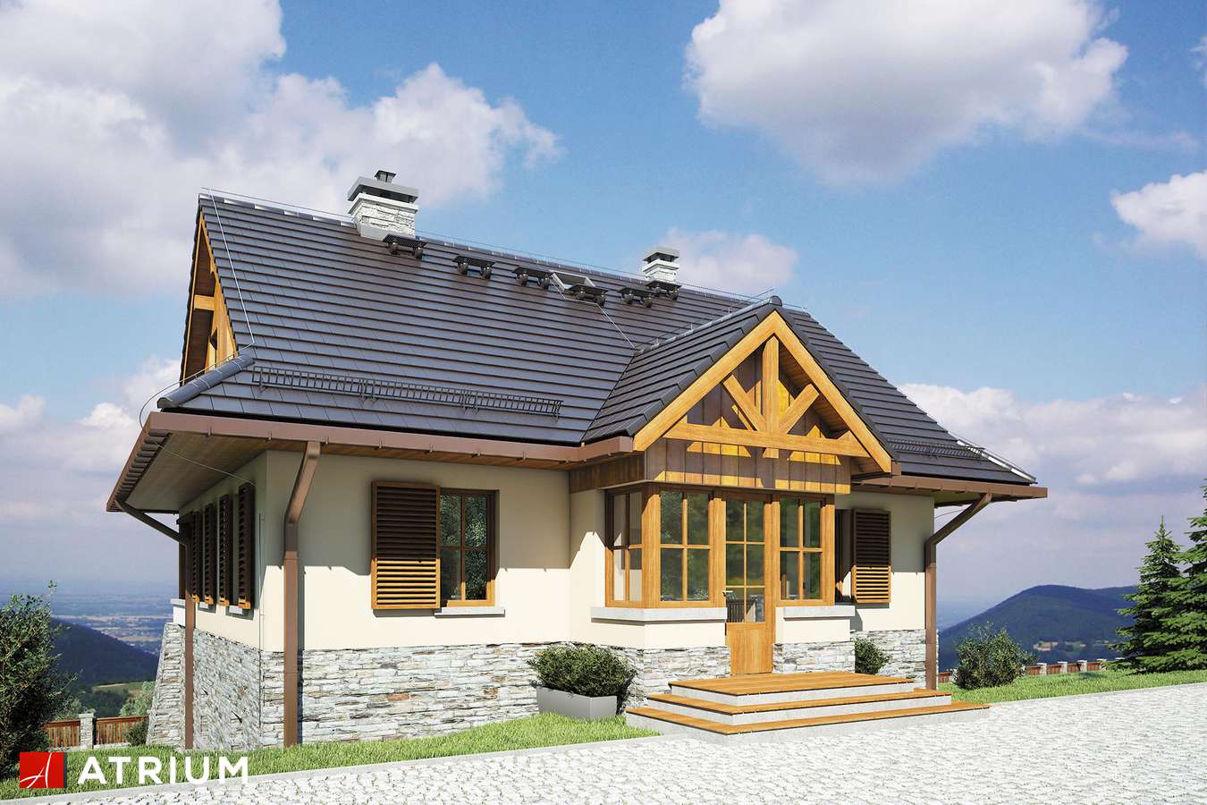 budowa domu Marzanka II odbicie lustrzane - New-House